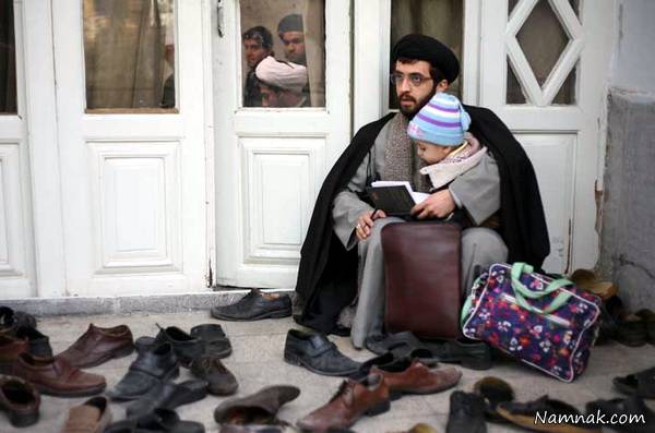  بهروز شعیبی در فیلم طلا و مس یکی دیگر از بازیگران با لباس روحانی