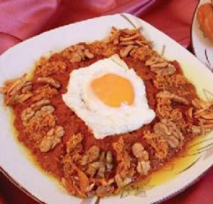 دستور پخت میرزا قاسمی با گردو