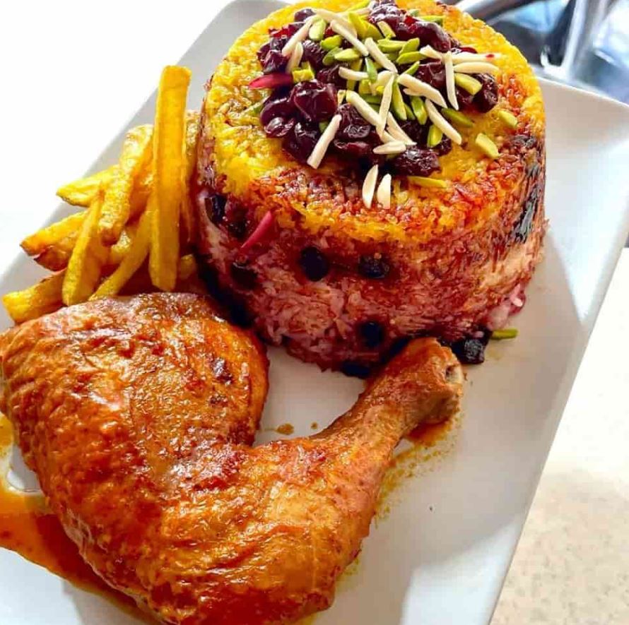 طرز تهیه آلبالو پلو با مرغ خوشمزه و لذیذ