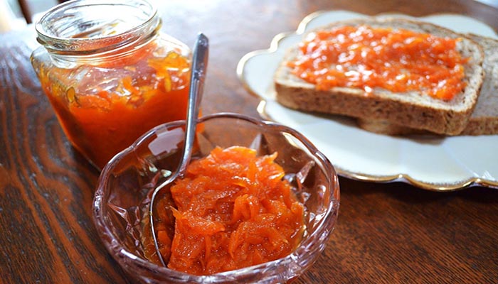 طرز تهیه مربای هویج با خلال بادام خوشمزه و مقوی
