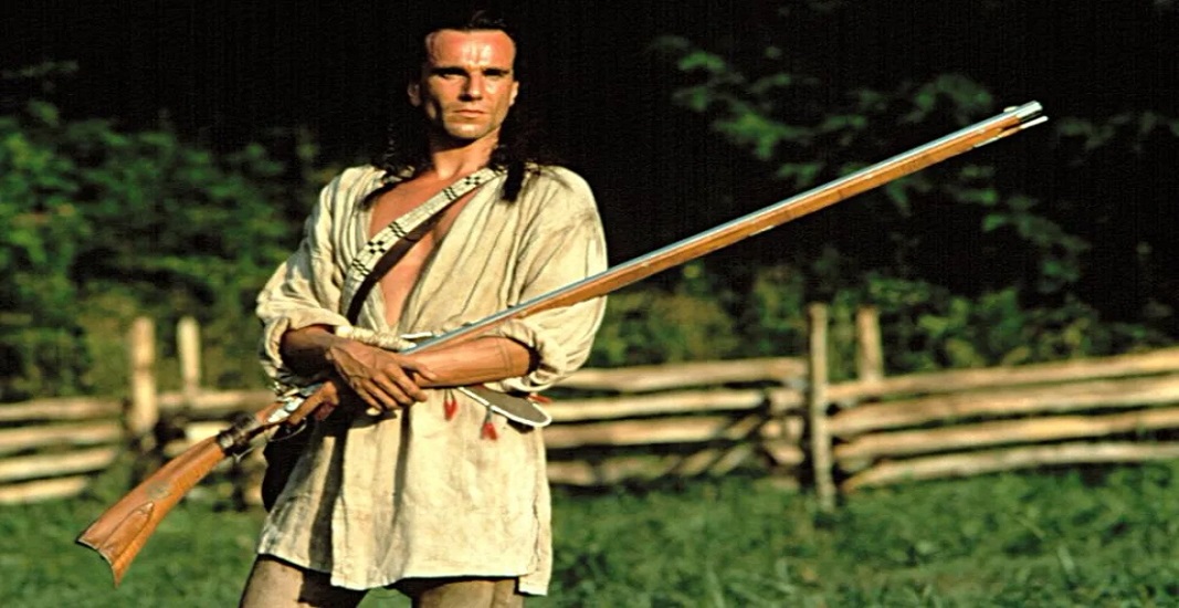 دنیل دی لوئیس در فیلم The Last of the Mohicans آخرین چریک‌های سرخ‌پوست 1992