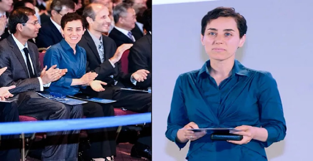 مریم میرزاخانی در مراسم اهدای مدال فیلدز