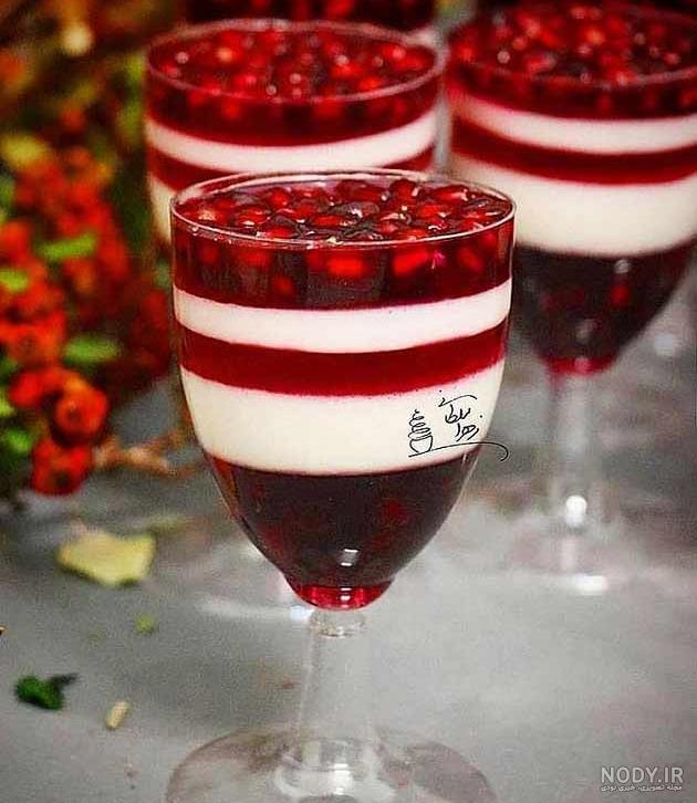 ژله انار و فالوده