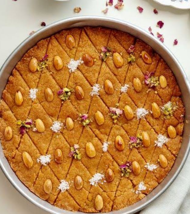 شیرینی بسبوسه در فر