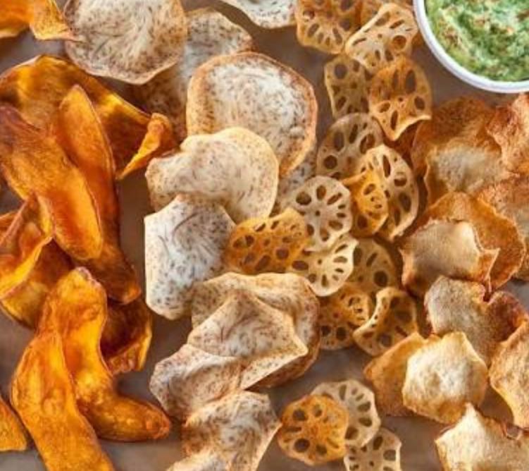 طرز تهیه چیپس سبزیجات خانگی طرز تهیه چیپس سبزیجات خانگی