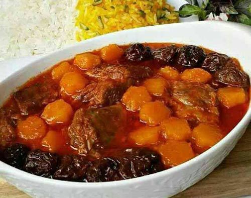 خورش کدو حلوایی