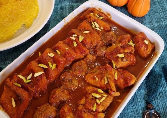 خورش کدو حلوایی