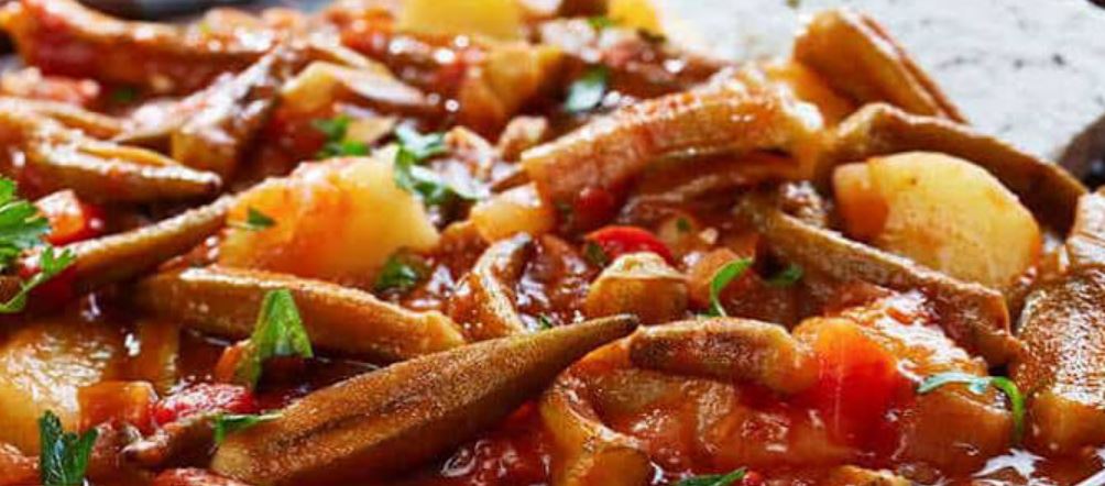 خورش بادمجان و بامیه