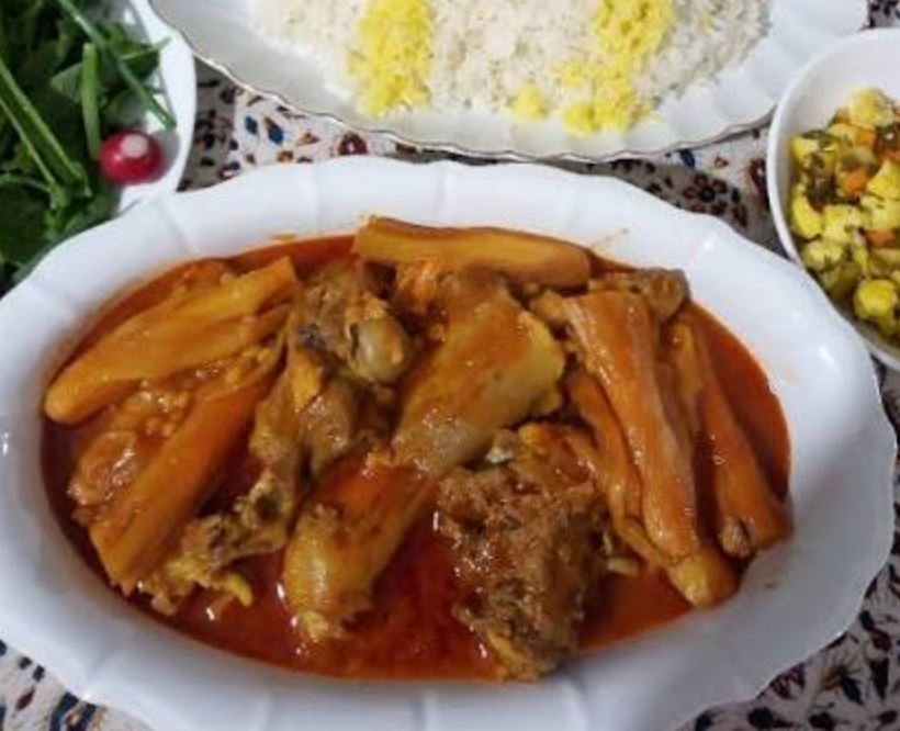خورشت کنگر کرمانشاهی خوشمزه