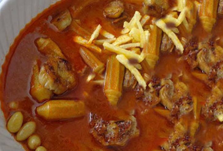 خورش بادمجان و بامیه