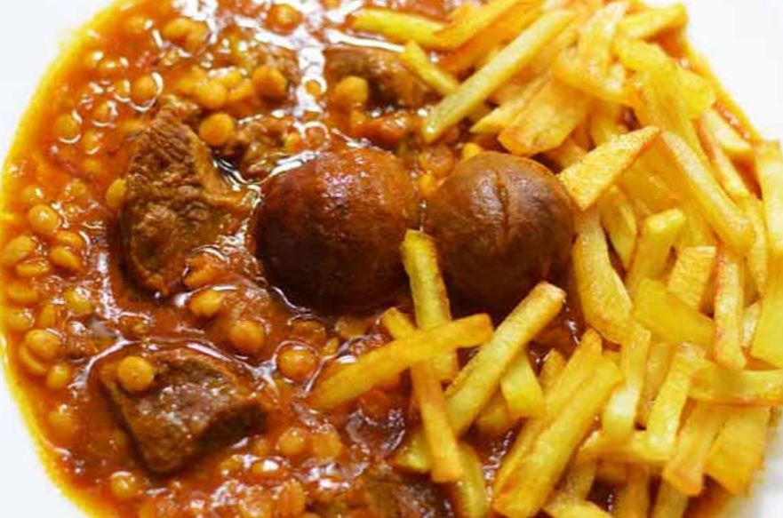 خورش قیمه سیب زمینی