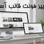 تغییر فونت قالب آسترا با 100 فونت فارسی