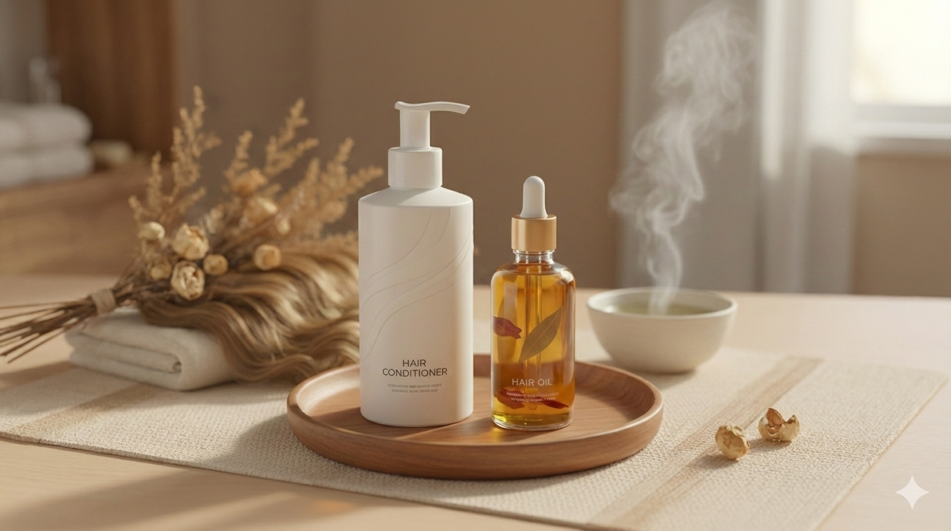 روغن مو یا نرم‌کننده؟ انتخاب صحیح برای موهای خشک کدام است؟