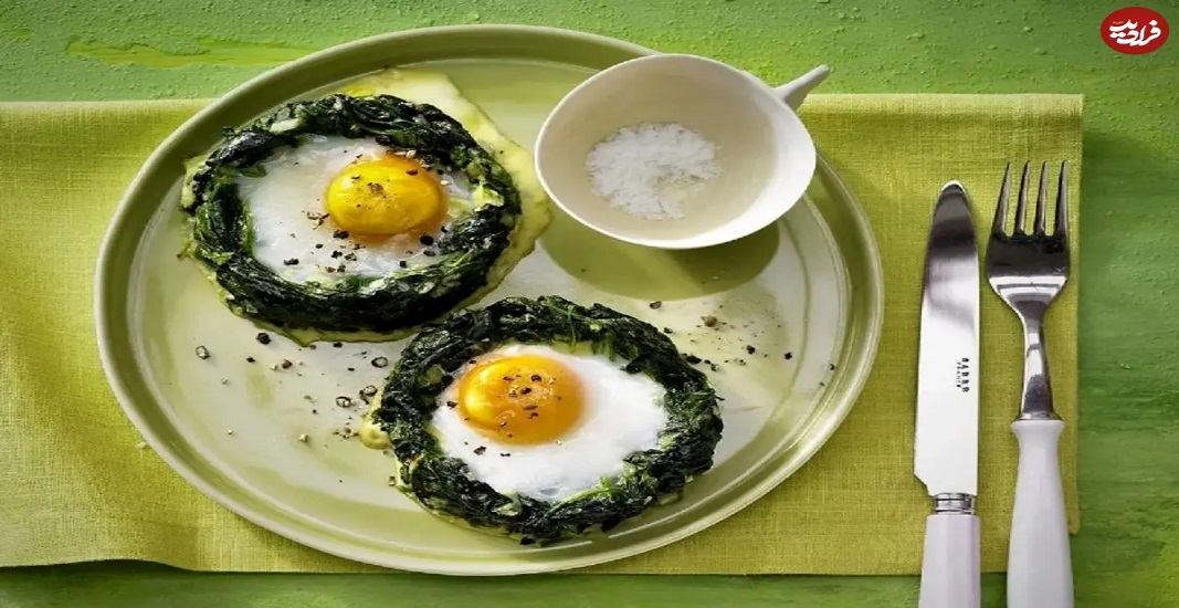 پیش غذا نرگسی اسفناج؛ سریع و آسان برای افطار