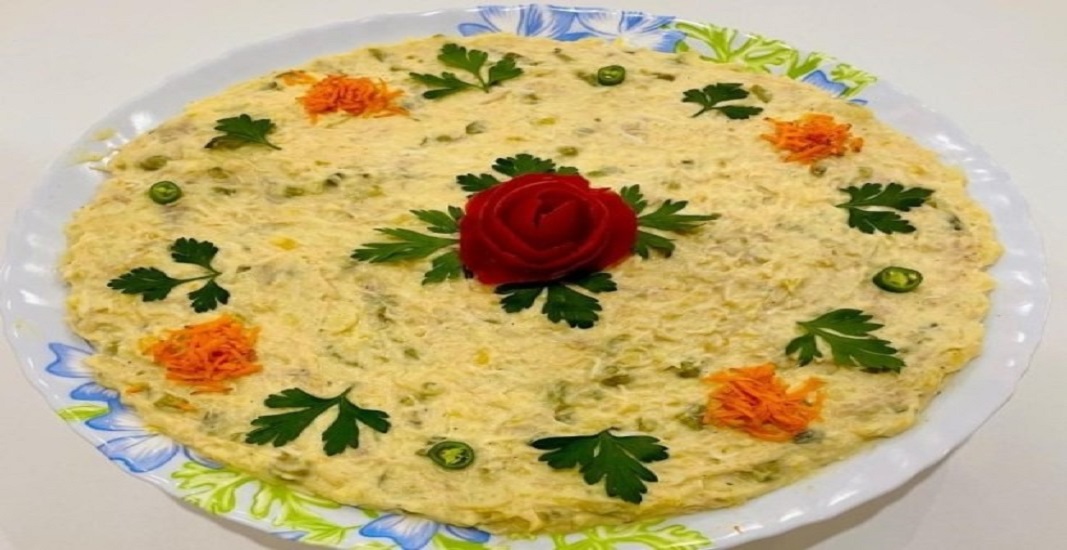 پیش غذا سالاد الویه سبک شده مخصوص افطار
