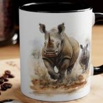 کرگدن در فال قهوه