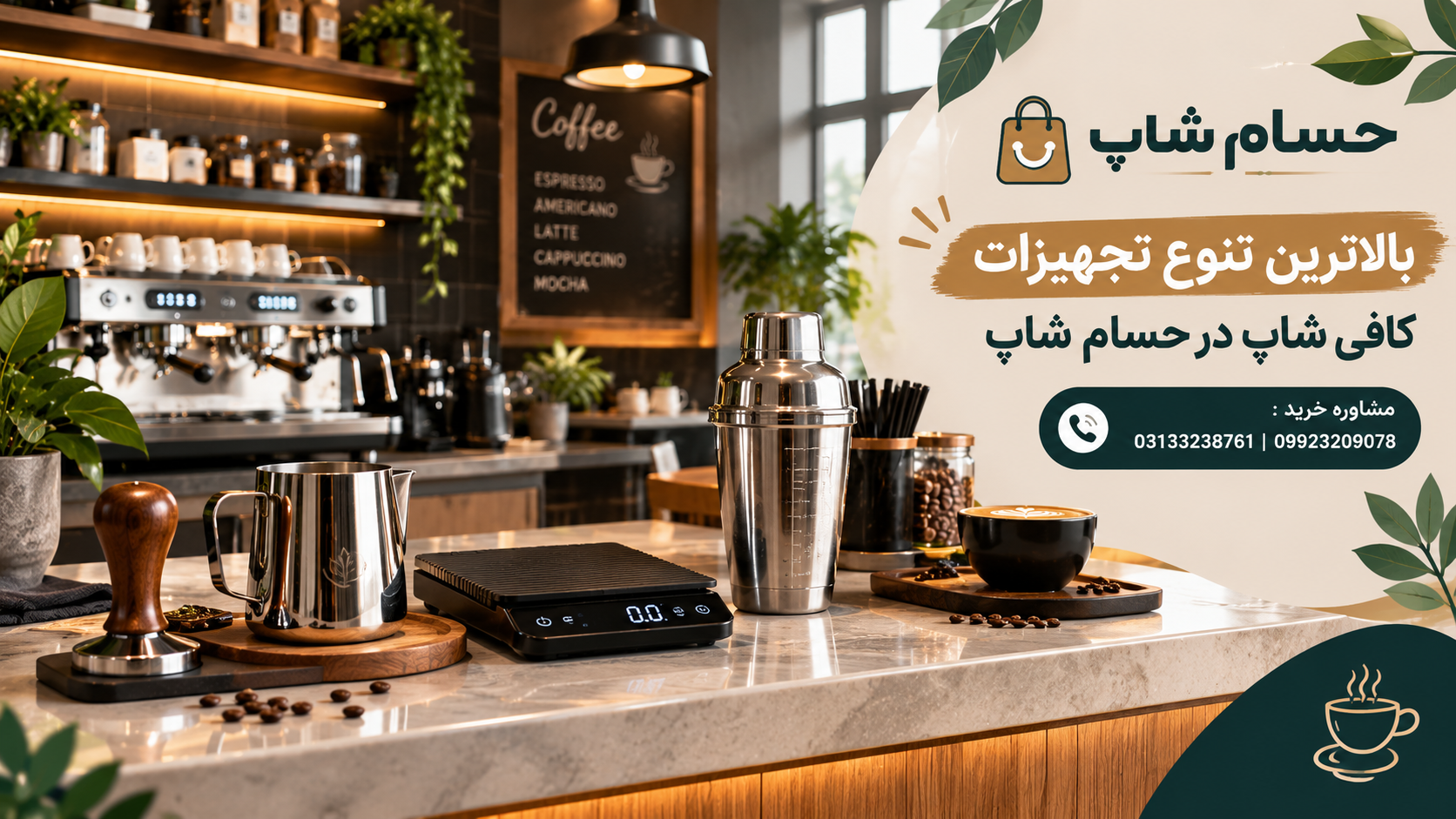 بودجه بندی خرید تجهیزات کافی شاپ