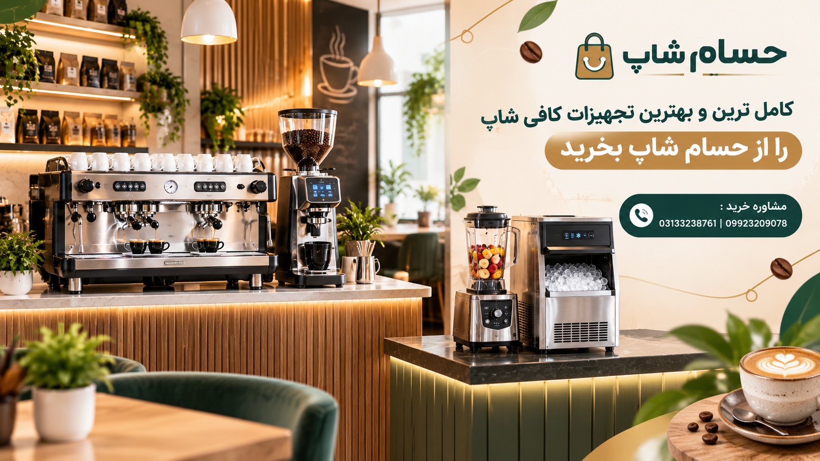 قیمت تجهیزات کافی شاپ چقدر است